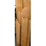 Various sections of wood, 124cm high, etc.