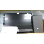 A Sony Bravia 21 inch LCD TV, with remote and paper shredder, (2).