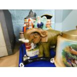 Miscellaneous ceramics, to include a late Staffordshire figure titled The Highland Jessie, a Royal