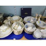 Miscellaneous ceramics, to include a Duchess Green Sleeves pattern part tea service, a