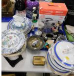 Miscellaneous ceramics etc., to include a Zeiss Ikon slide projector, graduated set of three meat