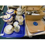 Miscellaneous ceramics, to include a Sadler part tea service decorated in Imari colours, continental