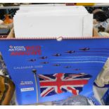 Various limited edition Red Arrows calendars, for various years.