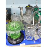 Miscellaneous items, to include a Victorian Britannia metal teapot, pewter small bachelors teapot,