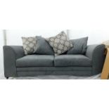 A Three Posts Crosby grey three seater sofa, RRP £349.99.