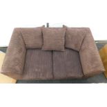 A Zipcode Design Moana brown two seater sofa, RRP £269.99.