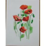 An East Urban Home 'Poppies in Bloom Flowers' print on canvas, RRP £22.99.