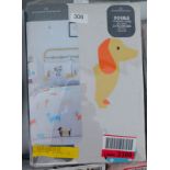 Two Gaveno Cacailia sausage dog double duvet cover sets, RRP £16.99 each.