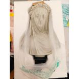 A Design Toscano bust of a lady, RRP £56.99.