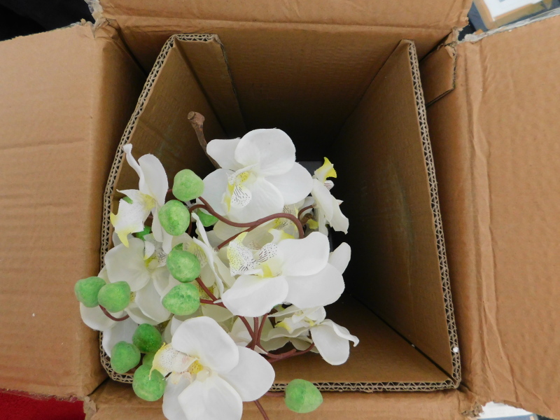 The Seasonal Aisle white orchid artificial plant, RRP £32.74.