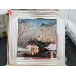 A Brayden Studio 'Central Park Winter' framed print, RRP £66.99.