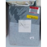 A Sienne Home Cavallaro crushed velvet kingsize duvet cover set in grey, RRP £19.99.