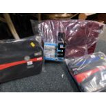 Two Blazer lap top sleeves, designed to fit Microsoft Surface Pro 3., a Swift computer shoulder bag,