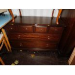 Withdrawn Pre-Sale by Executors. A Stag Minstrel chest of four over two drawers, 72cm high,