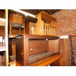 A mahogany Globe Wernicke style single stacking bookcase compartment, 42cm high, 96cm wide, 35cm