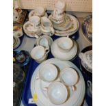 A Royal Doulton porcelain part dinner and tea service decorated in the Berkshire pattern, Royal