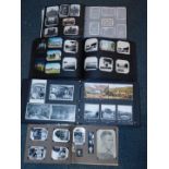 Mid 20thC Anglo American postcard and photograph albums, including a view of USAAF interest, in four