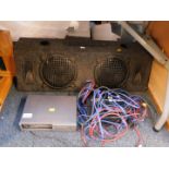 A Kenwood CD auto changer, together with a Kicker Impulse stereo power amplifier 352Xi, a pair of