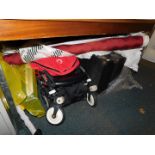 Household effects including suitcases, fabric pushchair, etc. (a quantity)