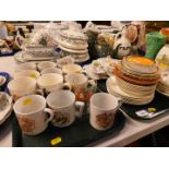 Victorian and later ceramics, including a Windsor Artware teapot and water jug, Bohemian porcelain