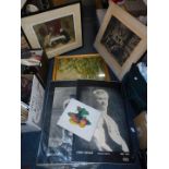 A photographic print of Houdini, together with further prints, etc. (a quantity)
