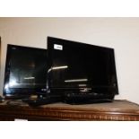 A pair of Linsar 16" colour televisions, with remotes, both model no 16LED504.