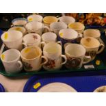 Queen Victoria and later commemorative tankards and mugs. (1 trays)