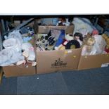 Collectors dolls, Teddy bears and soft toys, Meerkats, etc. (5 boxes plus)