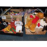 A Nines a Done doll, Shaun The Sheep pyjama case, Teddy bears and other soft toys, and kites,