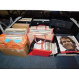 LP and single records, chiefly classical and easy listening, cases, etc. (a quantity)