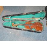 A John G Murdoch & Company Ltd violin The Maidstone, with two bows, cased.