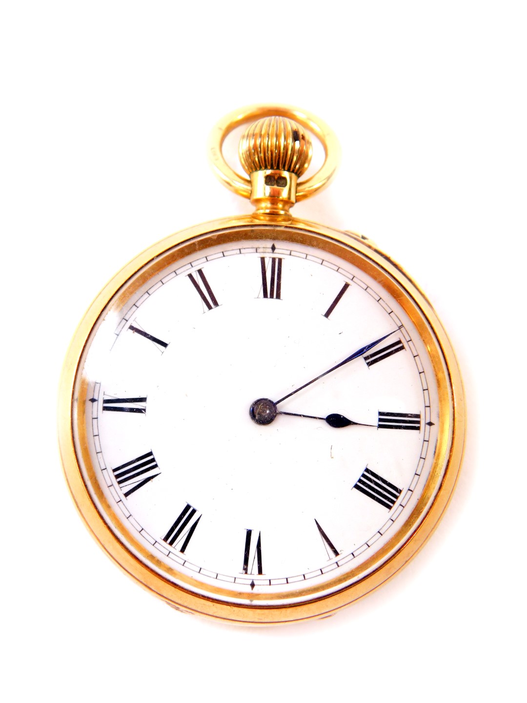 A Victorian gentleman's 18ct gold cased pocket watch by W Batty & Son, Manchester, open faced,