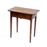 Withdrawn pre-sale by executors- An early 20thC oak side table,