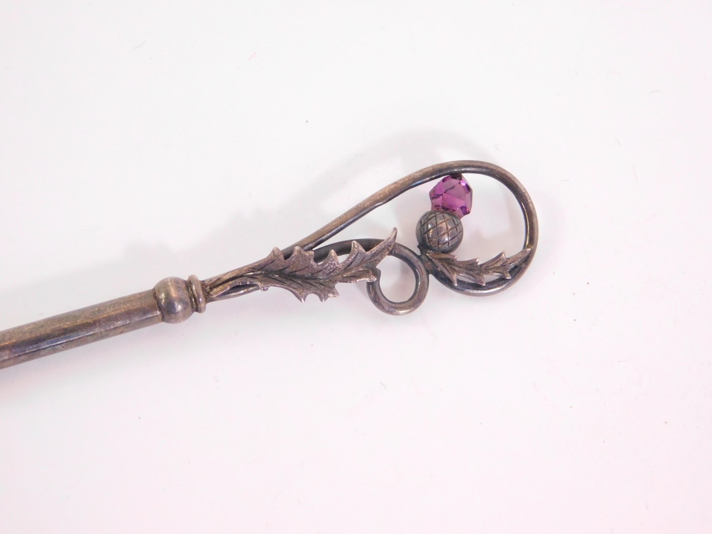 Withdrawn pre-sale by executors-An Edward VII silver button hook, - Image 3 of 3