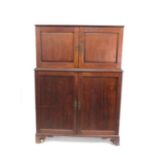 Withdrawn pre-sale by executors- A Georgian mahogany housekeeper's cupboard