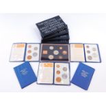 Five United Kingdom proof sets, the Decimal Coinage of Great Britain and Northern Ireland 1971,