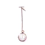 A gentleman's silver cased pocket watch for J G Graves of Sheffield, open faced, key wind,