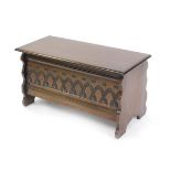 Withdrawn pre-sale by executors- A Shaw of London oak chest,