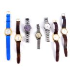 Gentleman's dress wristwatches, including a Rotary Havana stainless steel cased wristwatch., Omega