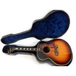 A Gibson J-200 Custom standard acoustic guitar, circa 1963/64, with a maple back and sides, mother-