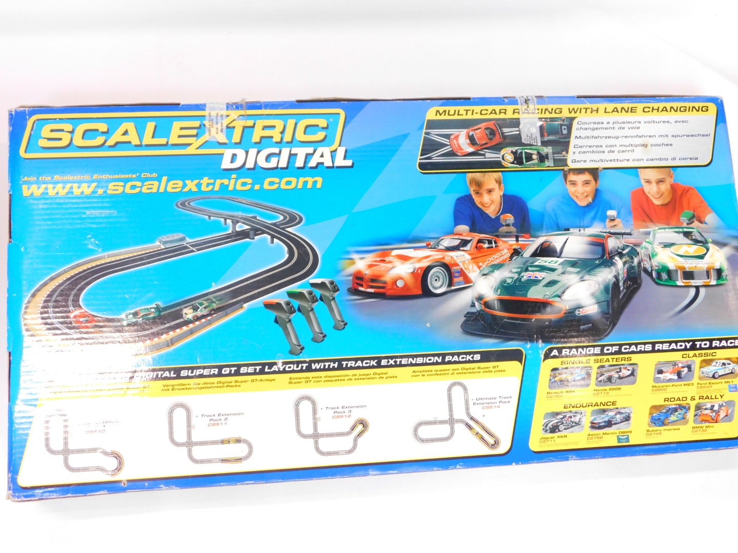 A Scalextric Digital Super GT Set, including an Aston Martin DBR9, Porsche 911GT3R, and a Dodge - Image 2 of 2