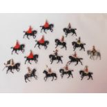 Britains lead figures mounted on horseback, including Household Cavalry. (a quantity)