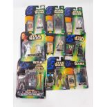 A Kenner Star Wars Deluxe Boba Fett., Princess Leia and R2-D2., Weequay Skiff Guard., Emperor