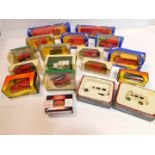 Corgi die cast lorries and vans, to include Royal Mail., Ambulance., Land Rover., etc. (2 trays)