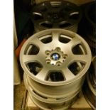 Four BMW 3 Series alloy wheels, 7JX16H2.