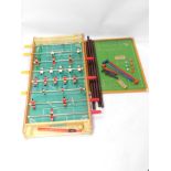 A Balyna table soccer game, together with a French Charton table soccer game. (2)