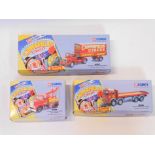 Three Corgi Classics die cast Chipperfield's Circus vehicles, comprising Bedford O articulated