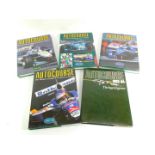 Autocourse, The World Leading Grand Prix annual, 1983-84, 1995-96, 1996-97, 1997-98 and 1998-99,