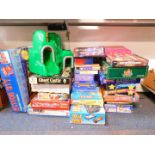 Games and toys, to include an Action City Parking Garage., Ghost Castle., Spiderman The Board Game.,