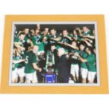 A 2014 Six Nations Rugby Winners photo, special edition of Brian O'Driscoll's last game, Ireland,